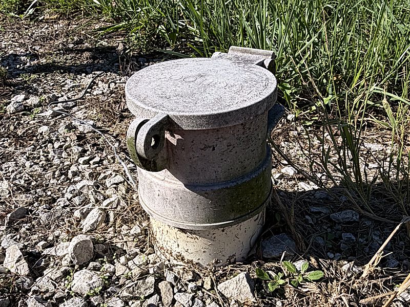 Sewer connection with a capped inlet at an RV site
